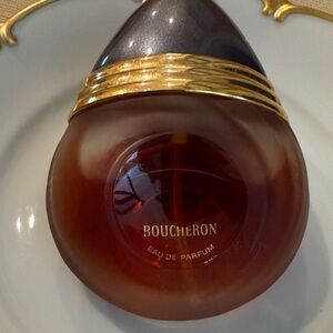 Vintage Boucheron Eau de Parfum for Women - Elegant Brown and Gold